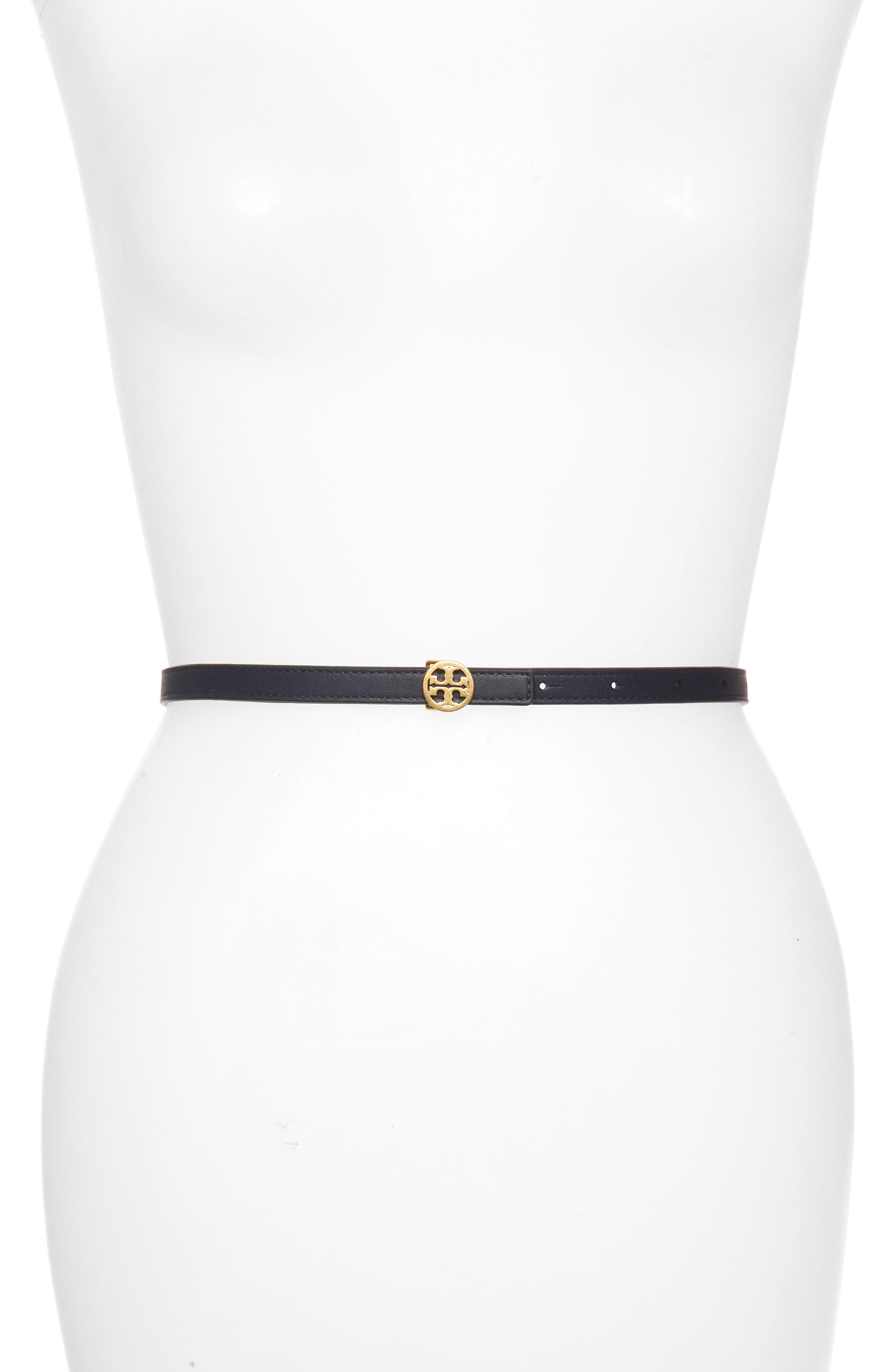 Gold Ultra Thin Elastic Metal Dressy Waist Belt 
